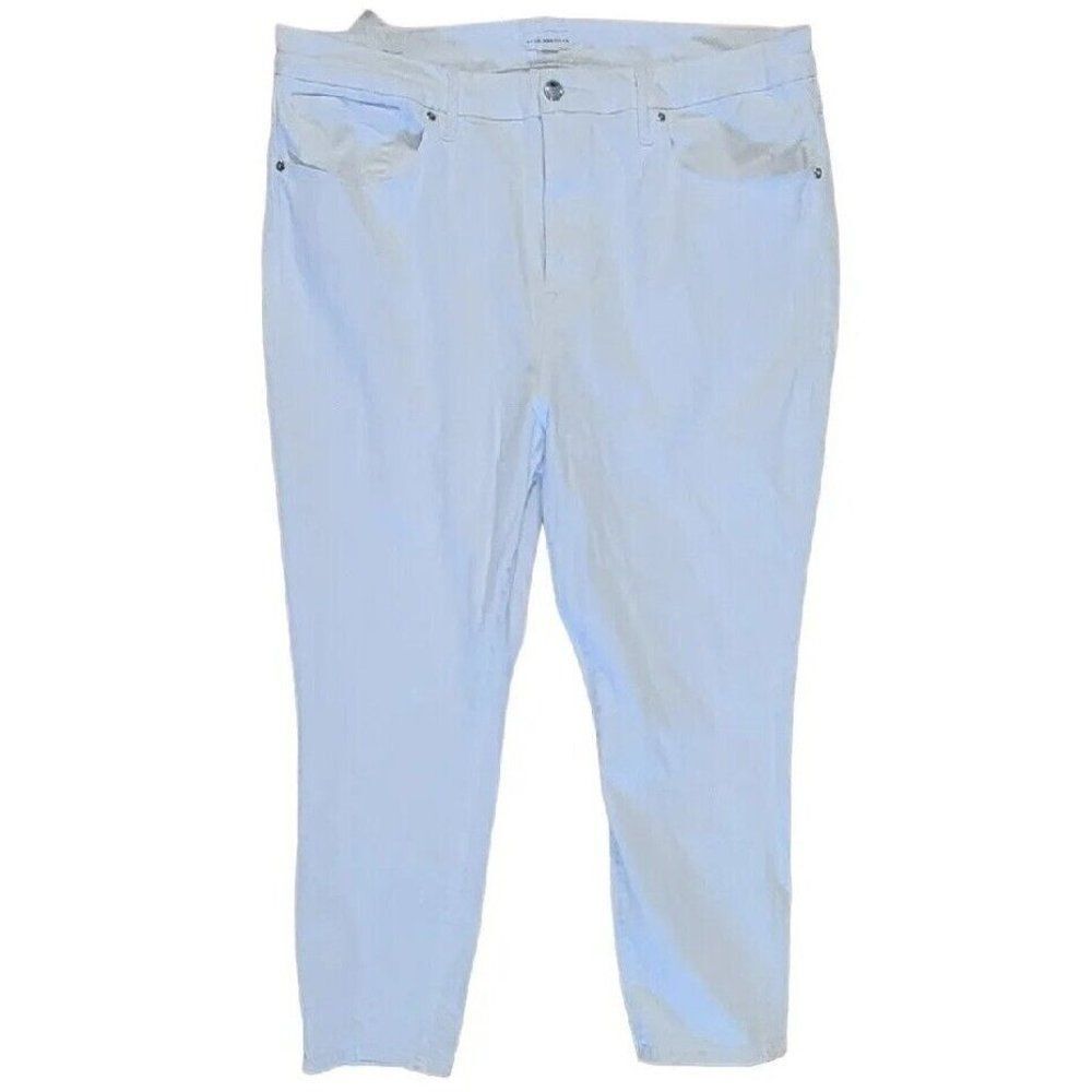 Good American Womens Jeans Size 22 Good Legs Cropped Skinny White